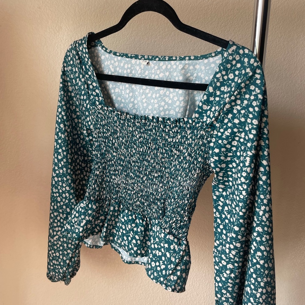Polka dot blouse